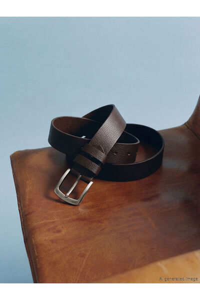 LC Waikiki Rmz Gi̇yi̇m Farkiyla Genuine Leather Men's Belt