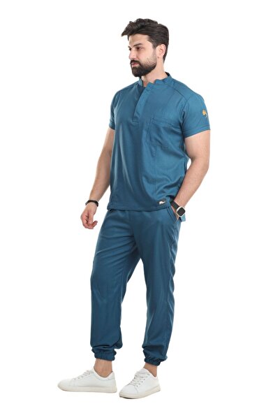 ivory uniform Half Colar Scrub Male