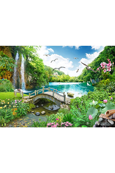 VIODESIGN Fototapet peisaj, autoadeziv, Cal Cascada , multicolor, 80x120 cmPE16