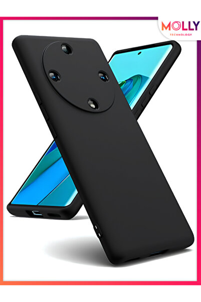 Molly Black Liquid Inside Velvet Matte Silicone Case for Honor X9A