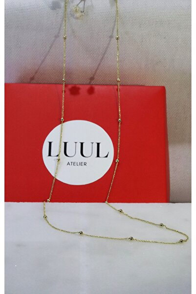 LUUL ATELIER XUPING Ekstra Minimal Dorika 14K Gold Çelik Kolye