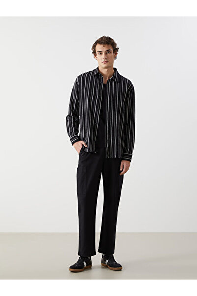 LC Waikiki Colecția Shining Store: Pantaloni pentru bărbați cu aspect de in, ...