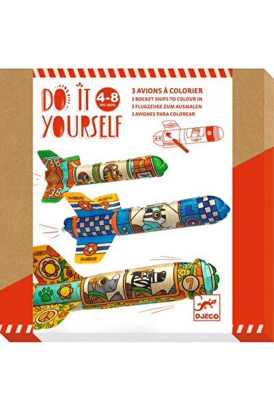 djeco Set creativ DIY Avioane