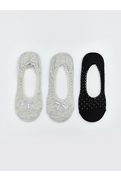 LC Waikiki جوارب راقصة الباليه النسائية منقطة باللون البيج، 3 قطع