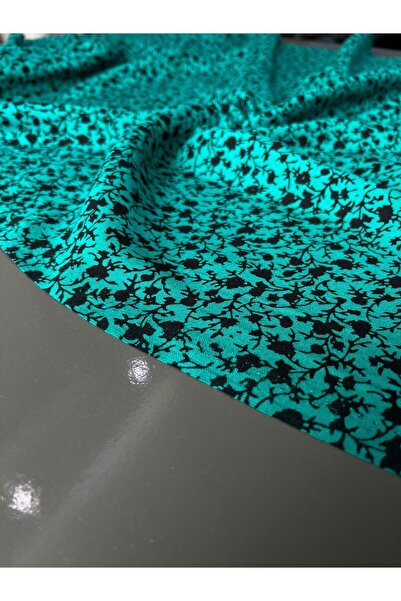 Kumaş sever 150cm Premium Viscose Fabric - Sold by the Meter, Crisp Floral & ...