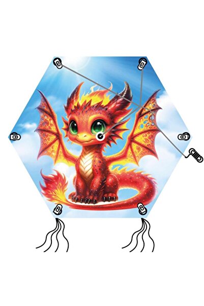 Sino Uçurtmaları - Kendi Uçurtmanı Kendin Yap Seti | Altıgen Tasarım, Kolay K...