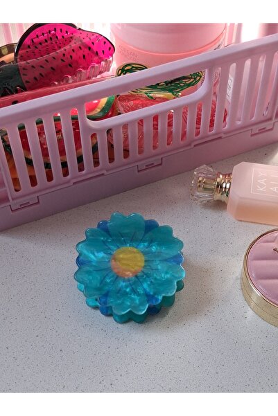 8atelier Blue Flower Detail Bone Buckle