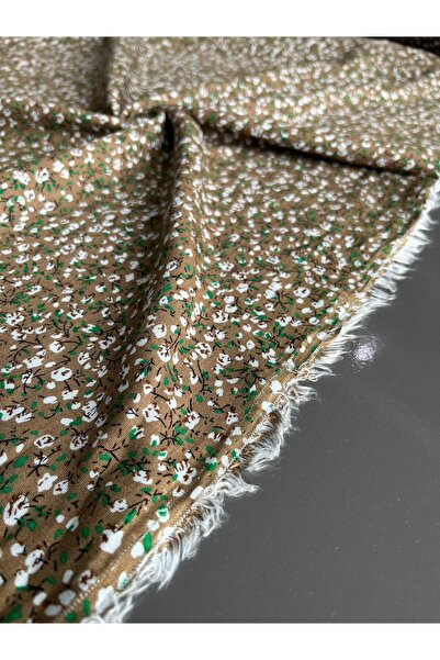 Kumaş sever 150cm Premium Viscose Fabric - Sold by the Meter, Crisp Floral & ...