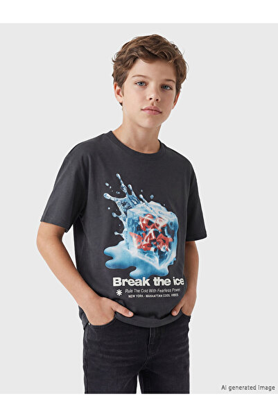 LC Waikiki Sparkling Choices from Shining Store New York Printed Boy's T-Shirt