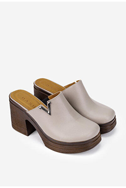 Dasha Saboti dama grej din piele naturala