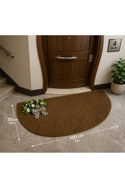 Marrone سجادة أرضية كبيرة الحجم 100*50 مضادة للانزلاق