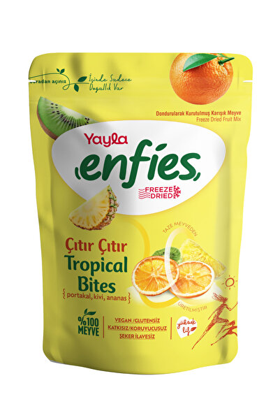 Yayla Enfies Freeze Dried Crispy Fruit-Tropical Bites 15 Gr