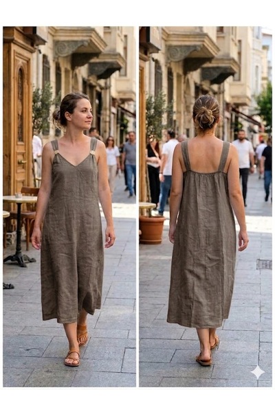 AYASOFYA OTANTIK Women's Italian Mink Plain Pattern Brooch Detailed Strap 100...