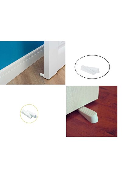 EkoAlışverişDünyam Πώμα πόρτας - Πώμα κάτω από την πόρτα - Λευκό 2 Τεμάχια