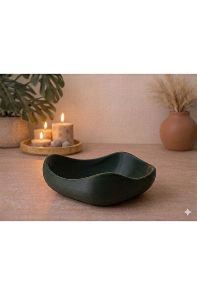 Helis Craft Japandi Tarzı Organik Dekoratif Kase Minimalist Anahtarlık, Takıl...