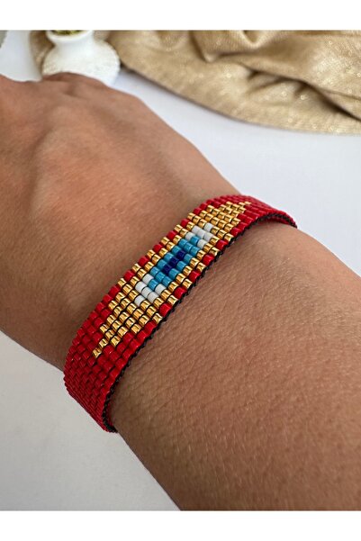 EL YAPIMI Nazar Beaded Miyuki Woven Bracelet