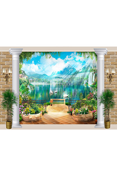 VIODESIGN Fototapet peisaj, autoadeziv, 3D , multicolor, 80x120 cm PE163