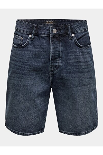 Only & Sons Jeans-Shorts ONSEDGE Mid Rise Gerade geschnitten Shorts