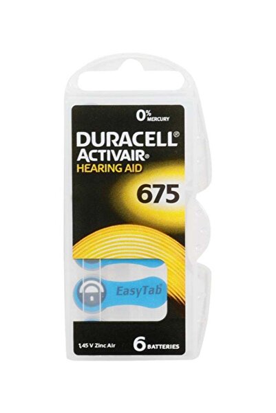 Duracell بطاريات أكتيفير 1.45 فولت لأجهزة السمع - عبوة من 6 قطع
