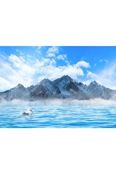 VIODESIGN Landscape photo wallpaper, self-adhesive, Mountains, multicolor, 80...