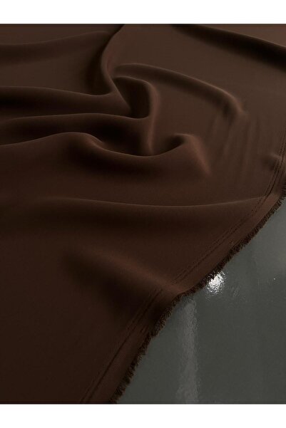 Kumaş sever Coffee Color Adriana Crepe Fabric 150 cm Wide by the Meter – Flow...