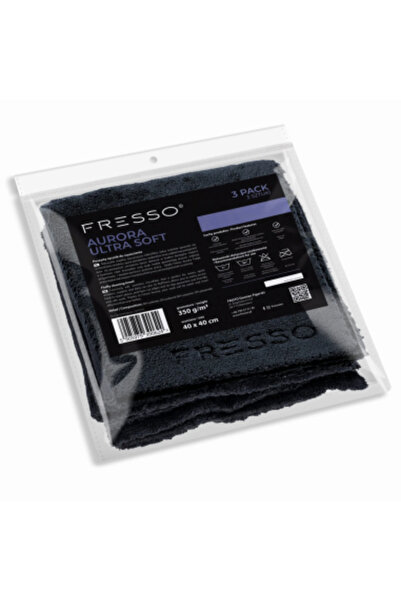 FRESSO Set de 3 lavete din microfibră Ultra Moale Aurora 40x40 cm