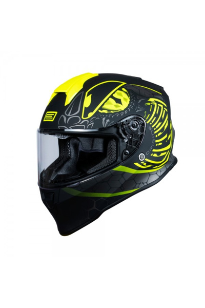 Origine Casca moto Dinamo Fighter, culoare fluo galben/negru mat, marime S