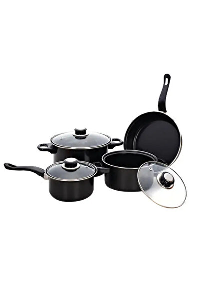 OEM Set of pots and kitchen utensils, 13 pieces, non-stick, glass lids