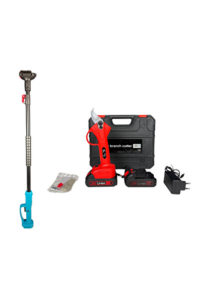 OEM Set grădinărit foarfecă electrică IETO, deschidere 2.5 cm + tijă telescop...