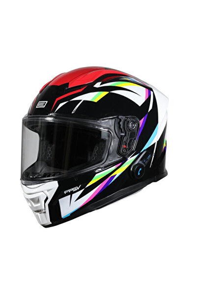 Origine Casca moto integrala, Pista cu bluetooth, culoare rosu/negru, marime M