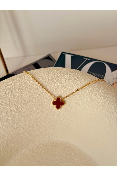 YOUES JEWELRY قلادة نسائية من الفولاذ 316L ذهبية اللون ذات وجهين