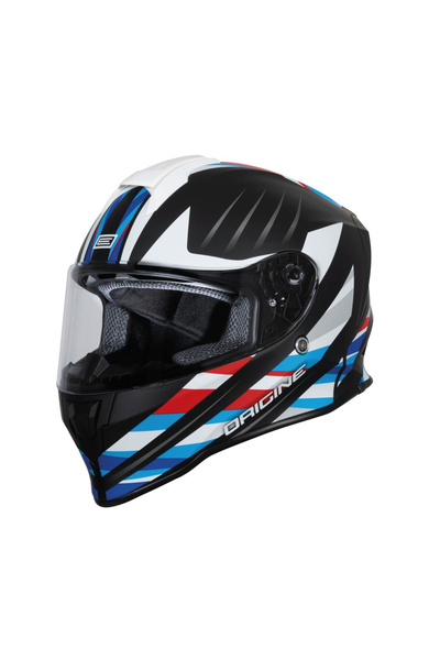 Origine Casca moto integrala, Dinamo Foolish, culoare negru/alb mat, marime S