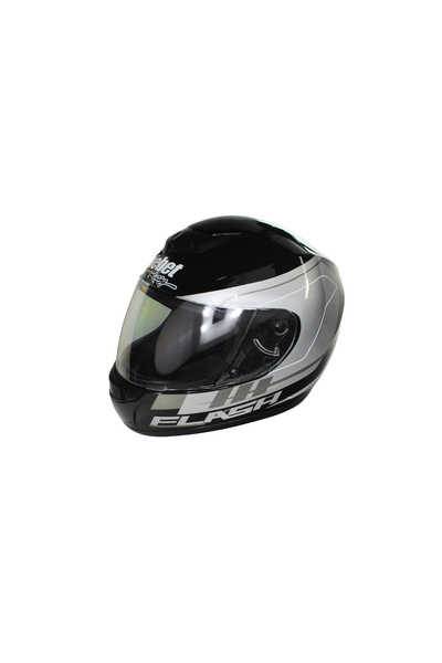 ROY Casca moto integrala adulti, Safebet HF-123 Q245-S, culoare negru/arginti...