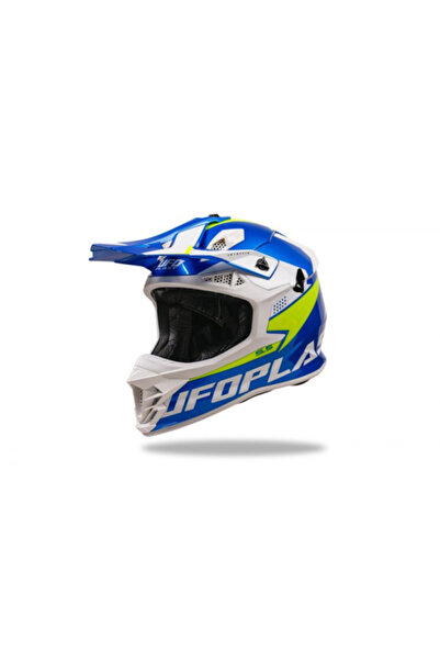 UFO Casca motocross/enduro Plast Intrepid, culoare albastru/galben, marime L