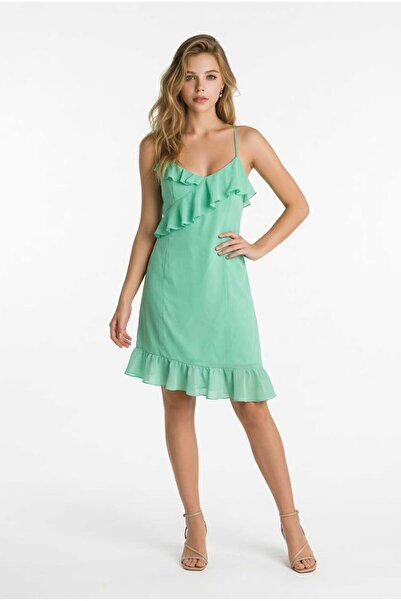 CRAS COPENHAGEN Rochie Briannacras, Verde aquamarin
