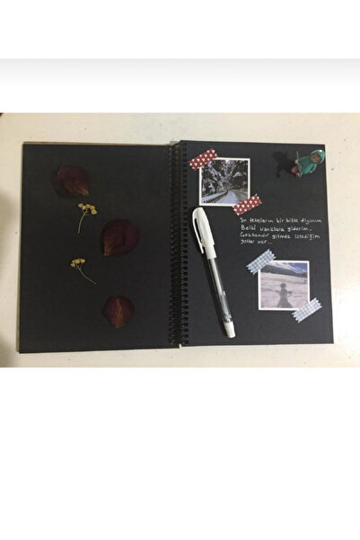 NRCN 25 قلم جل أسود لتخطيط المذكرات ودفتر الملاحظات + ملصق