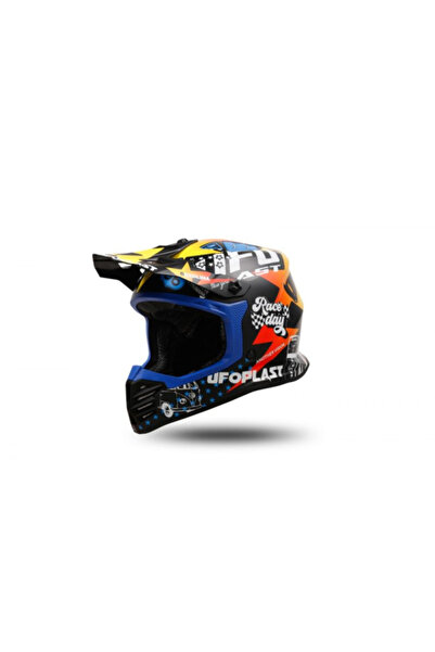 UFO Casca motocross/enduro copii Plast Korey, culoare multicolor, marime YS(4...
