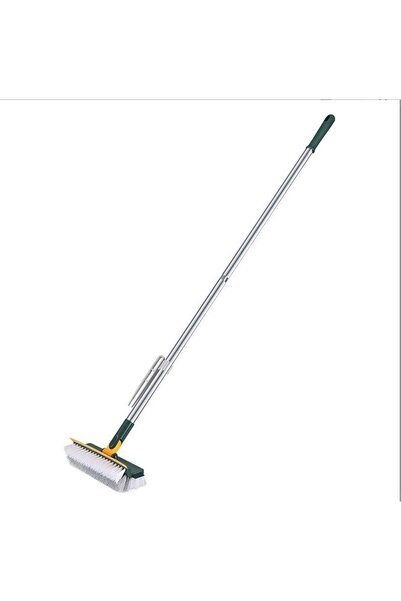 OEM Perie Curatare 2in1 cu Racleta, Maner Lung, Rosturi Gresie, Baie/Bucatarie