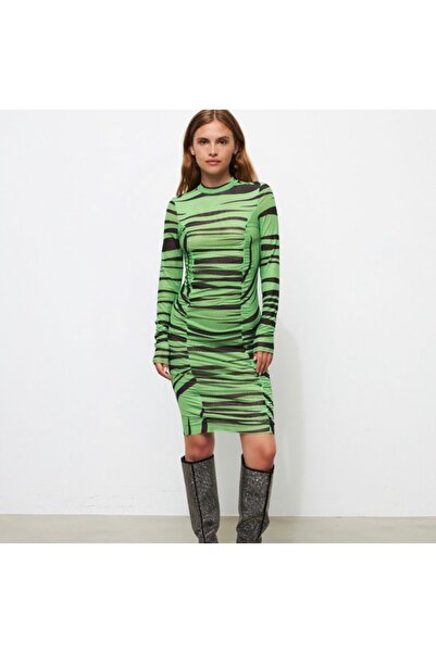 CRAS COPENHAGEN Taracras Tiger Green Dress