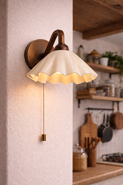 Limon 3D Desing Şarjlı Kablosuz LED Işıklı Duvar Apliği - Modern Başucu Lamba...