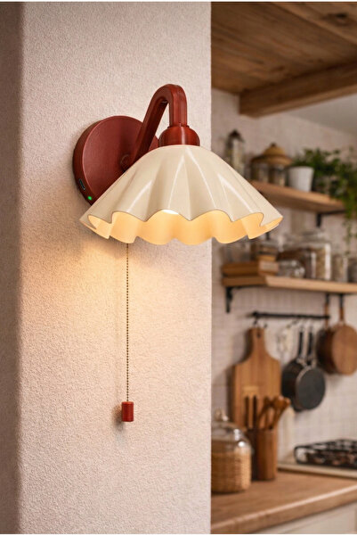 Limon 3D Desing Şarjlı Kablosuz LED Işıklı Duvar Apliği - Modern Başucu Lamba...