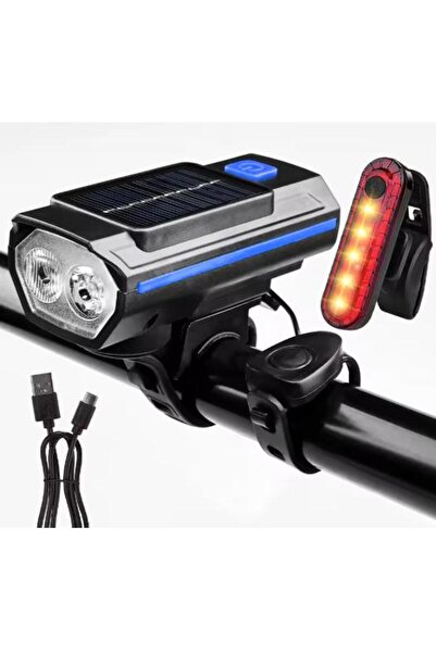 Kadisport LED light set, front and rear bicycle headlight with stop light, US...