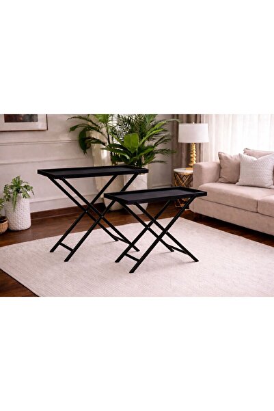 Generic طاولة تقديم الهبه طاولتين 90*35 - 80*35