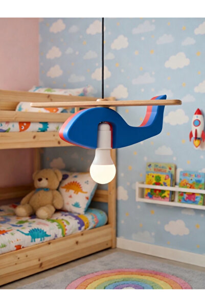 VARNO HOME ÇOCUK Çocuk Odası Helikopter Temalı Avize | Bebek Odası Dekoratif ...