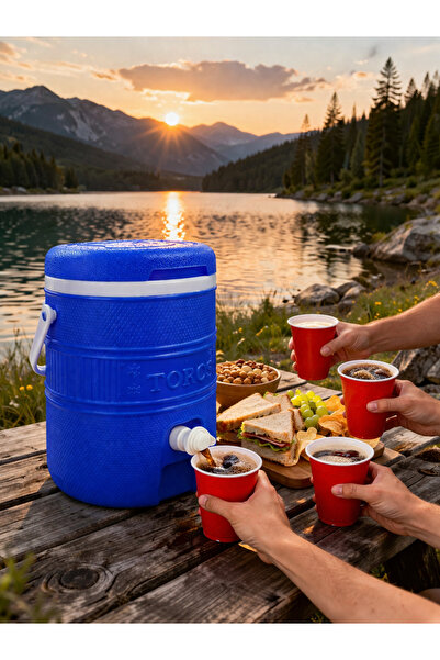 İyikalite TOROS Musluklu Termos 10L Soğuk İçecek Dispenseri Piknik & Kamp Ter...