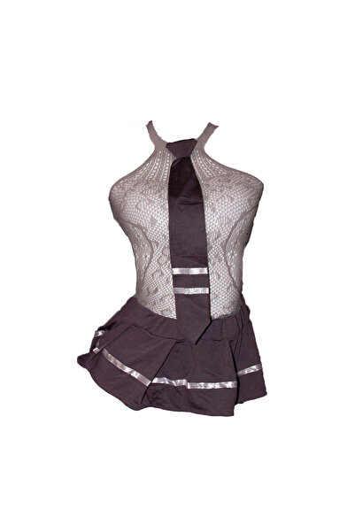 JInsh Sexy Uniform High Elasticity Hollow Mesh Sleep Dress Temptation Bold Er...