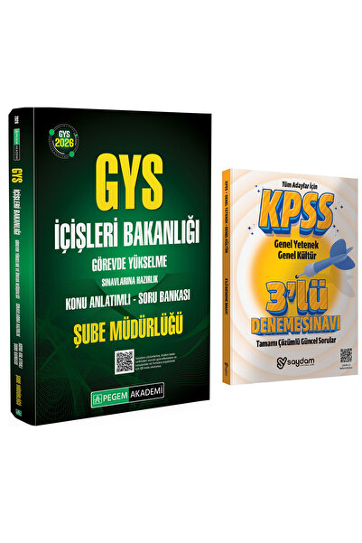 Pegem Akademi Yayıncılık 2026 GYS Şube Müdürlüğü-İçişleri Bakanlığı Görevde Y...