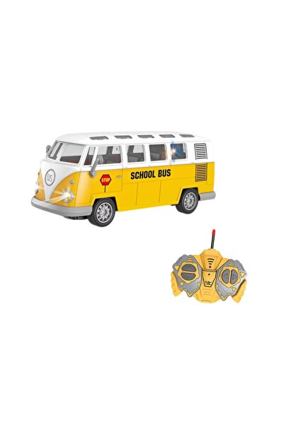 Toybox Remote Control Yellow School Bus Toy with Lights Sounds, Educational C...