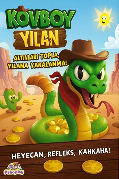 Tıfıl Toys Kovboy Yılan: Altınları Topla, Çıngırağa Yakalanma - Pilli Hareket...