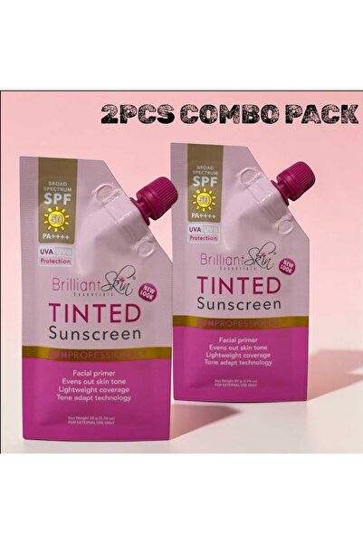 Brilliant Skin Essentials Tinted Sunscreen SPF 50 PA+++ 2PCS COMBO – Lightwei...